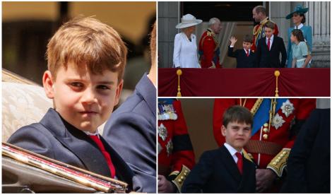 Prințul Louis a atras atenția și a făcut senzație la „Trooping de Colour”. Gesturile prințului, surprinse de fotografi. Ce a făcut