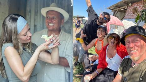 Oana Matache, Radu Siffredi, Carmen Negoiță și Andreea, la muls de capre și tuns de oi la Poftiți pe la noi: Poftiți la întrecere