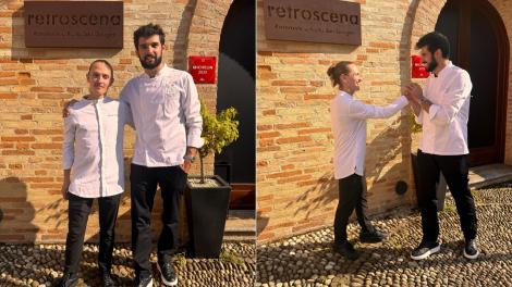 Claudiu Gherguț, câștigătorul sezonului 15 Chefi la cuțite, a gătit alături de Chef Richard Abou Zaki, la Retroscena