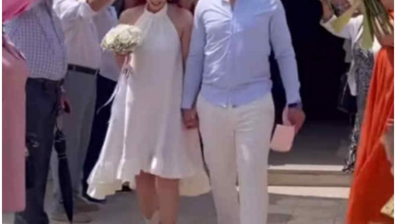 Mireasa, sezon 6. Cosmin Munteanu s-a căsătorit civil cu aleasa inimii lui. Imagini de la eveniment