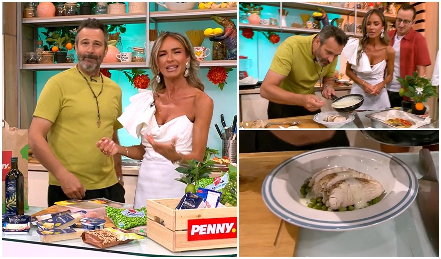 Cum se face rețeta de pui cu sos gorgonzola și mazăre a lui Chef Nicolai Tand, prezentată la Neatza cu Răzvan și Dani