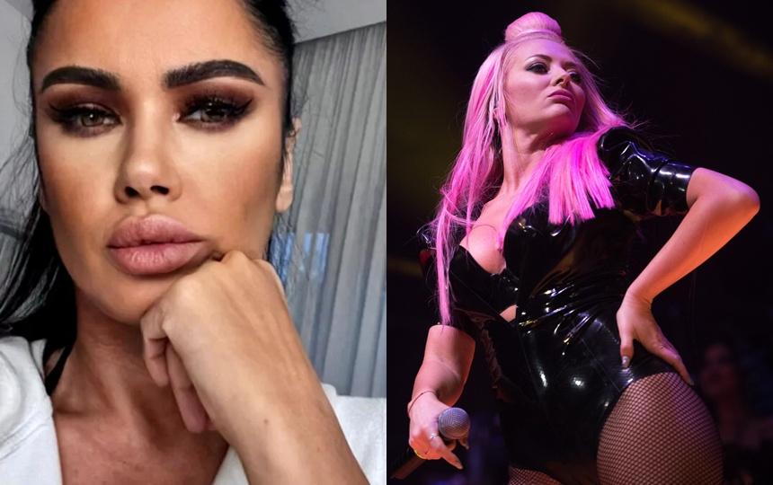 O imagine cu Oana Zăvoranu, în stânga, și Delia, în dreapta