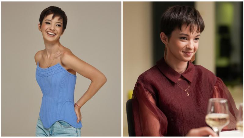 Colaj cu Karina Jianu în două ipostaze diferite la shooting foto pentru „Ana, Mi-ai fost scrisă în ADN”