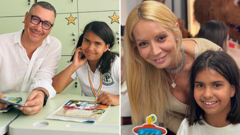 Victor Ponta și Daciana Sârbu, prima apariție împreună după divorț, la festivitatea Mariei, fetița adoptată. Noi imagini cu micuța