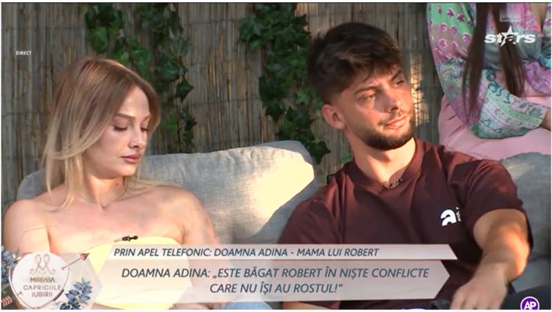 Mireasa sezon 11. Foarte supărată, doamna Adina a intervenit în live la Capricii. Mama lui Robert, schimb de replici cu Marinescu