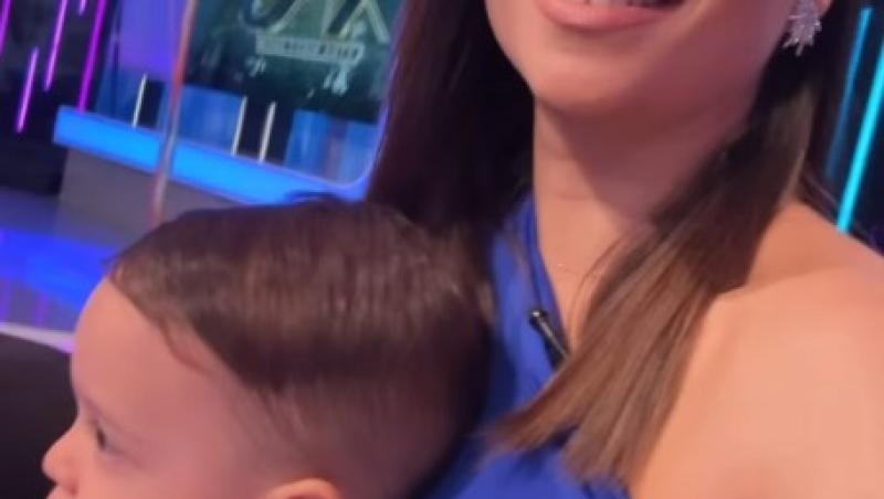 Ameri Nasrin, prima apariție alături de băiețelul ei la TV. Momentul în care micuțul a pornit o bătaie cu baloane cu mămica lui