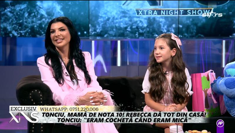 Andreea Tonciu și fiica ei, Rebecca, apariție de senzație la TV: „Fiica mea îmi cere lucruri scumpe”. De ce nu-i refuză dorințele