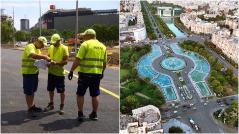 Rute ocolitoare pentru Piața Unirii. Pe unde pot evita șoferii lucrările de reabilitare a planșeului din centrul Capitalei