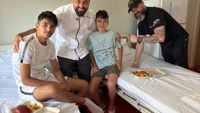 Chef Orlando Zaharia de la Chefi la cuțite a gătit pentru copiii de la Spitalul de Pediatrie din Pitești. Ce a recunoscut