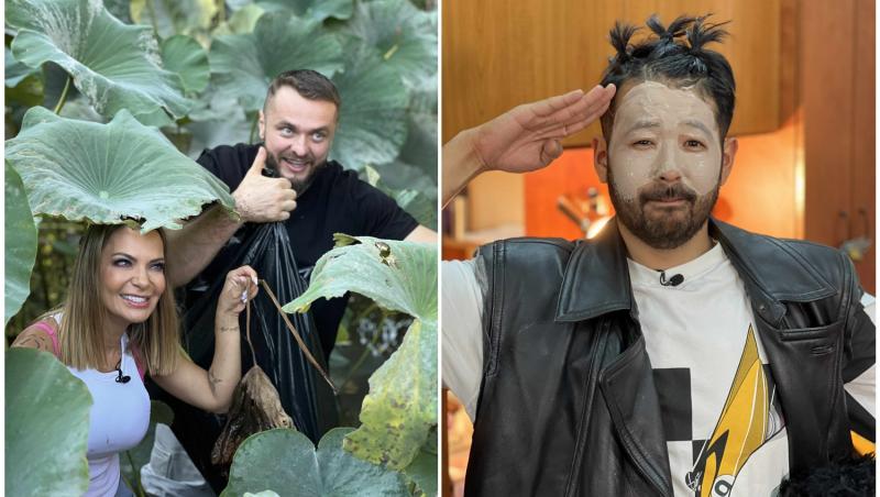 colaj foto cu andreea antonescu, nelu cortea si rikito watanabe la poftiti pe la noi