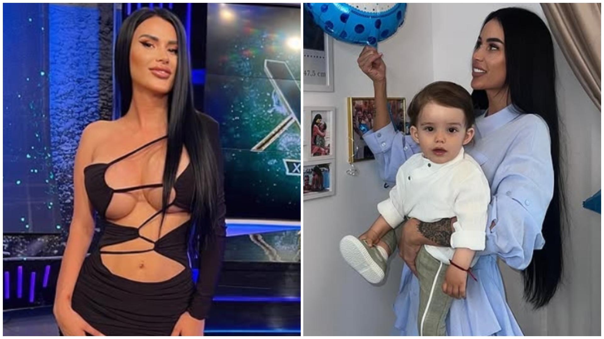 Daniela Crudu și fiul ei, Dominic