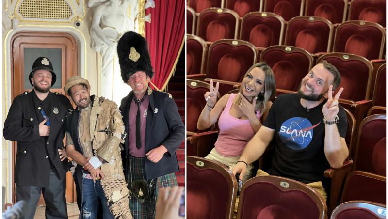 colaj foto cu andreea antonescu, nelu cortea, sonny medini si rikito watanabe la emisiunea poftiti pe la noi