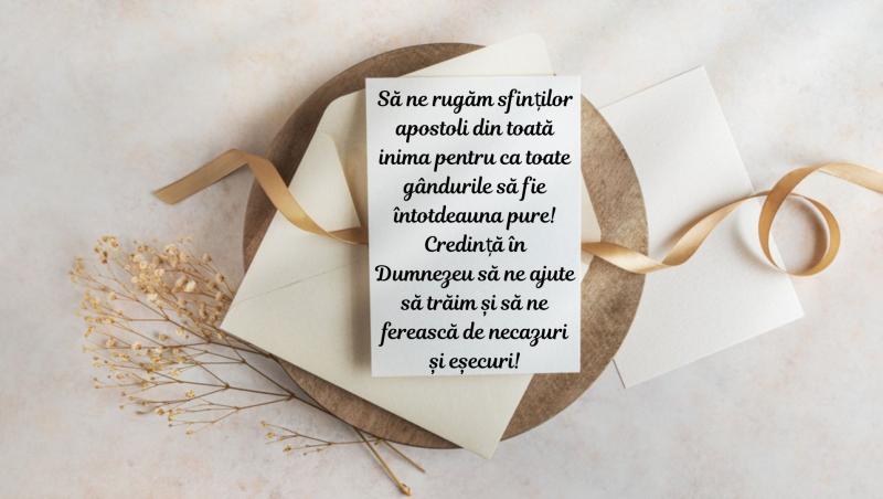 Sf. Petru și Pavel 2025: Cele mai frumoase felicitări cu mesaje și urări pentru sărbătoriți. Spune-le „La mulți ani” celor dragi