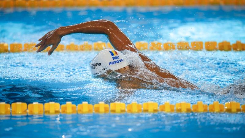 Mesajul lui David Popovici după ce a obţinut medalia de bronz în finala de 50 de metri liber, la Europenele Under 23 din Slovacia