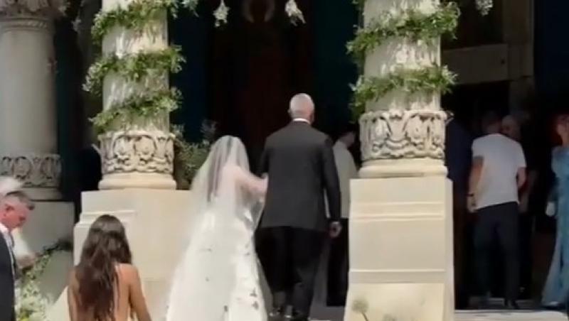 Cât a costat rochia de mireasă purtată de Kira Hagi la nunta cu Thomas Ferfelis. Din ce colecție de lux face parte