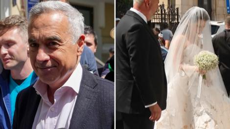 Călin Georgescu, apariție neașteptată la biserica unde Kira Hagi și Thomas Ferfelis s-au cununat religios. Cum a fost surprins