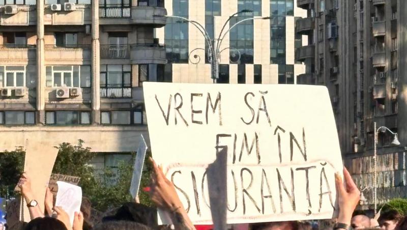 Artiștii și influencerii prezenți ieri la protestul împotriva violenței domestice și de gen. Ce mesaje au transmis