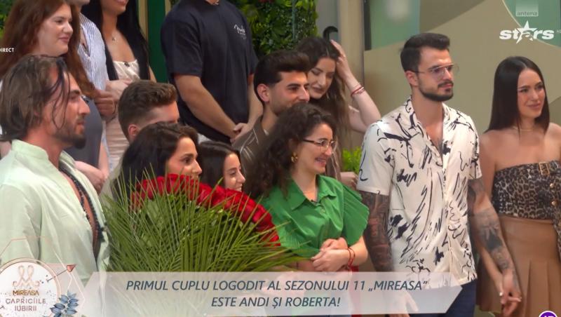 Mireasa, sezonul 11. Imagini de la revenirea în casă a cuplului logodit. Andi și Roberta, în culmea fericirii