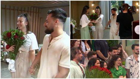 Mireasa, sezonul 11. Imagini de la revenirea în casă a cuplului logodit. Andi și Roberta, în culmea fericirii