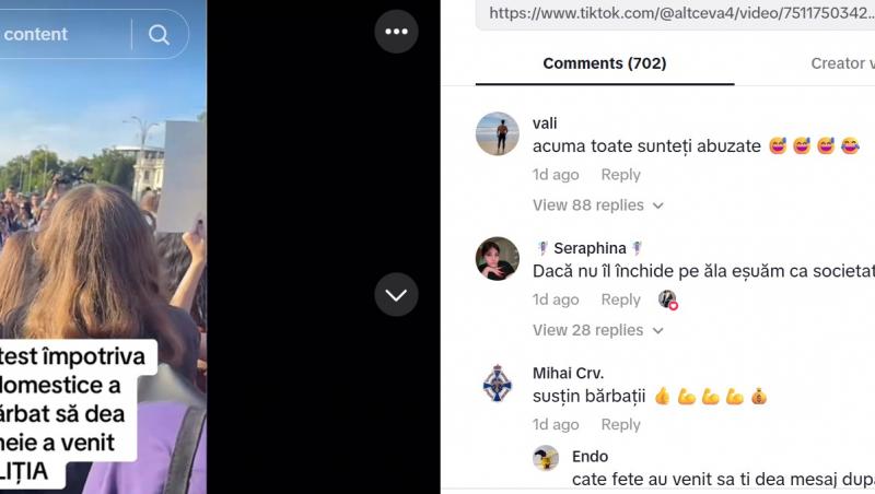 Ce a transmis tânăra agresată la protestul pentru siguranța femeilor de marți din Piața Victoriei. Ce amendă a primit agresorul