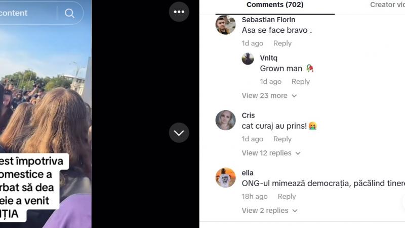 Ce a transmis tânăra agresată la protestul pentru siguranța femeilor de marți din Piața Victoriei. Ce amendă a primit agresorul