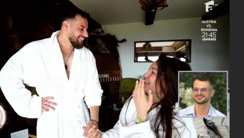 Mireasa, sezonul 11. Imagini superbe de la logodna dintre Andi și Roberta. Cei doi au fost extrem de emoționați