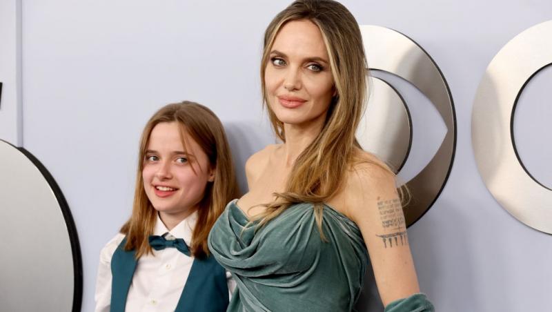 Angelina Jolie alături de fiica ei, Vivienne