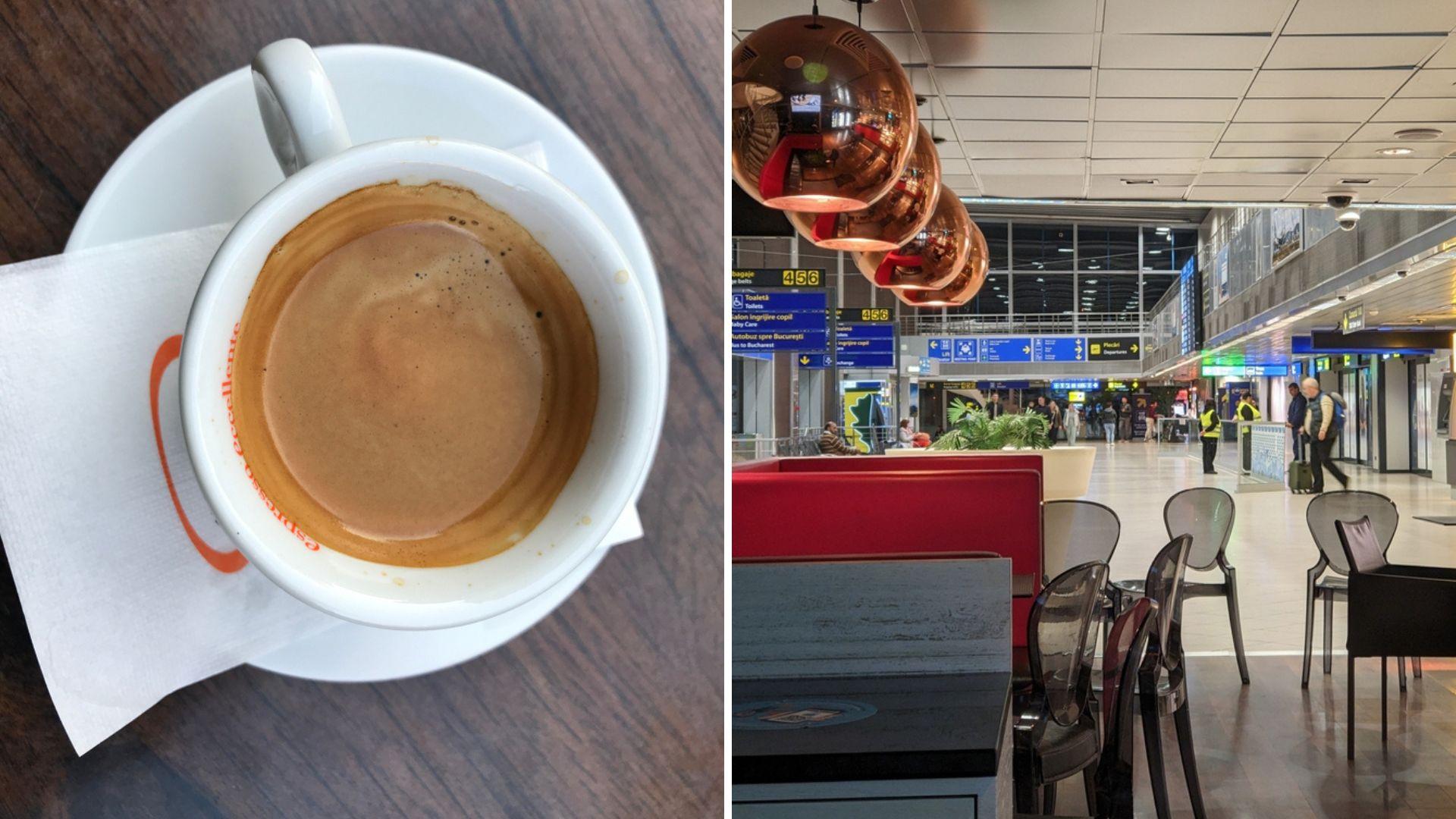 Notă de plată de 221 de lei într-un restaurant din Aeroportul Otopeni pentru o nimica toată! Ce își comandase bucureșteanul