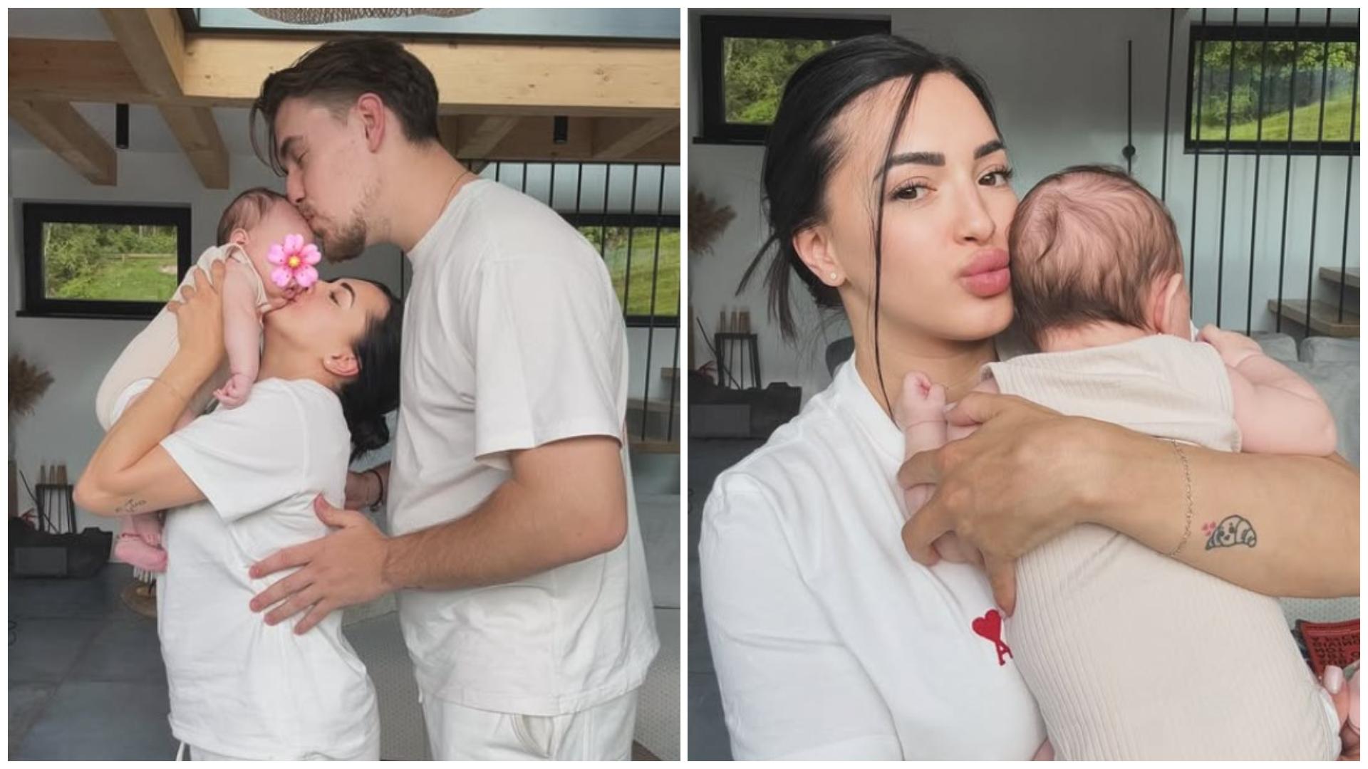 Colaj cu Larisa Iordache alături de fiica ei și Cristian Chiriță