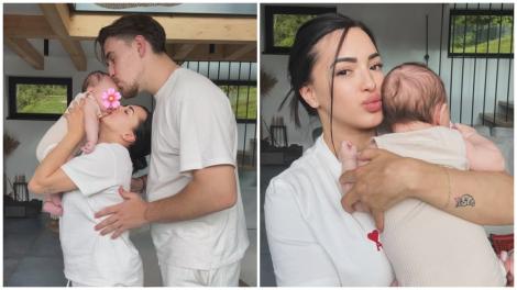 Larisa Iordache și Cristian Chiriță și-au botezat fiica. Primele imagini de la superbul eveniment. Ce rochie a îmbrăcat gimnasta