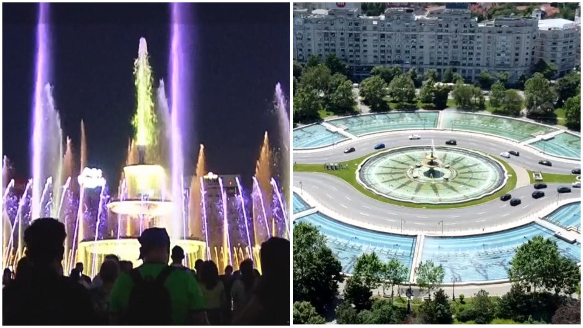 Fântânile din Piața Unirii, zone degradate la Planșeul Unirii și harta cu rutele ocolitoare recomandate șoferilor