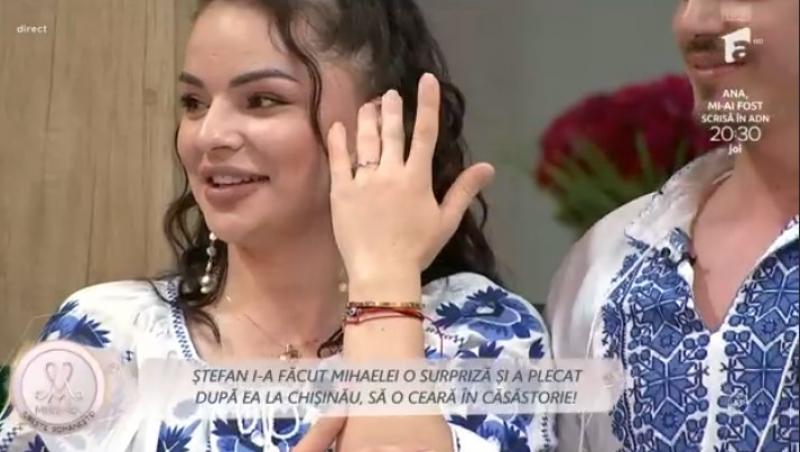 Mireasa, sezonul 11. Mihaela și Ștefan s-au logodit în Republica Moldova. Cum a arătat cererea în căsătorie
