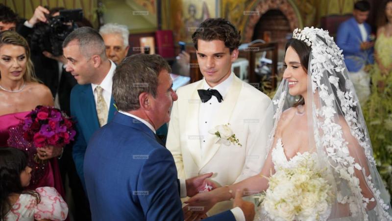 Cum a dansat soacra mare la nunta Kirei Hagi cu Thomas Ferfelis. Evangelia Taka a fost aplaudată de Ianis Hagi