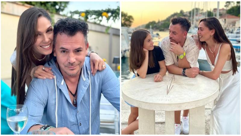 Colaj cu Irina Fodor și Răzvan Fodor alături de fiica lor, Diana