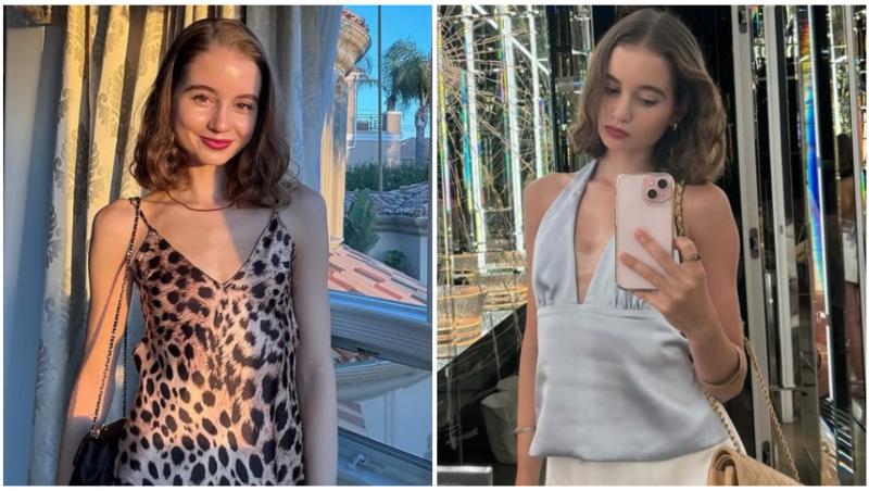 Colaj cu Irina Columbeanu în două ipostaze diferite