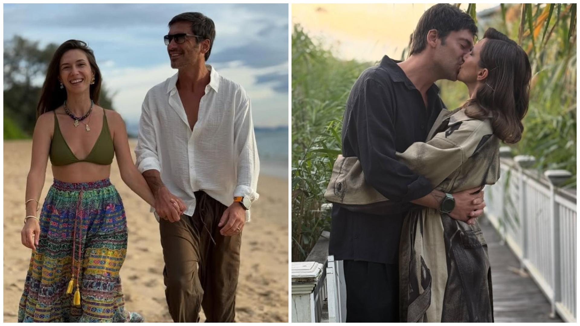 Colaj cu Radu Vâlcan și Adela Popescu în două ipostaze diferite