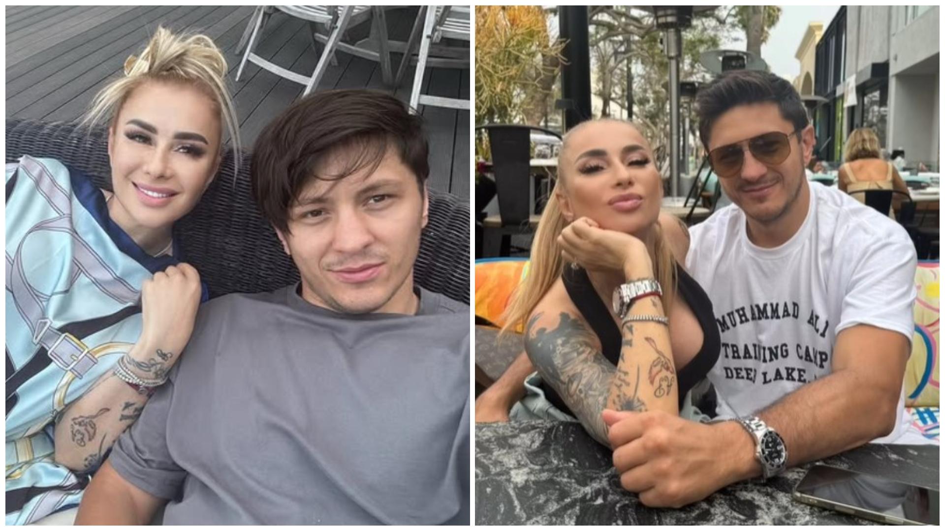 Colaj cu Anamaria Prodan și Ronald Gavril în două ipostaze diferite