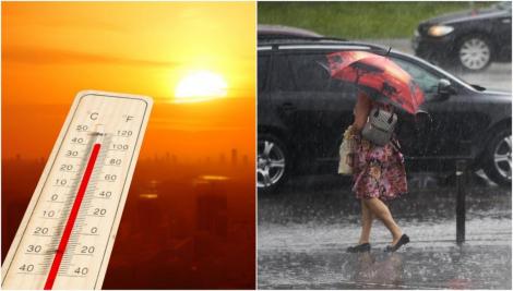 Alertă ANM! Cod galben de caniculă, până joi dimineaţă, în mai multe orașe. Unde vor fi vijelii și furtuni