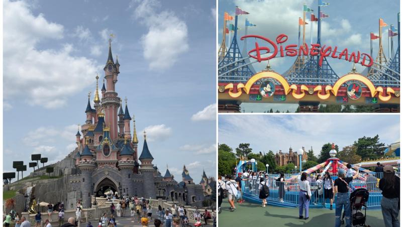 colaj foto cu imagini de la disneyland paris