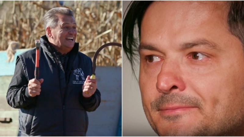 colaj foto nea marin si liviu varciu cu ochii in lacrimi