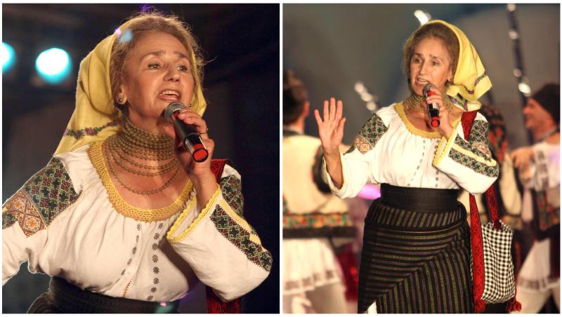 Colaj cu Sofia Vicoveanca în două ipostaze diferite