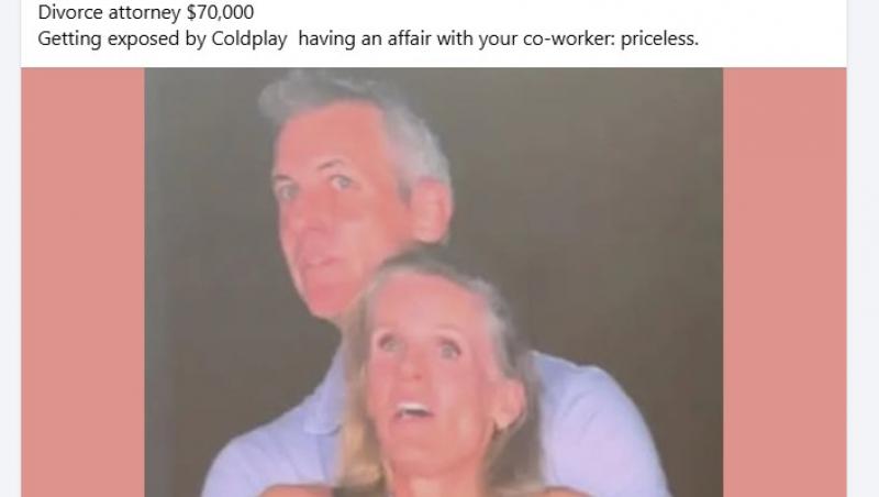 Aventura unui CEO faimos cu o angajată a fost dezvăluită în timpul unui concert Coldplay. Cum au încercat să se ascundă | VIDEO