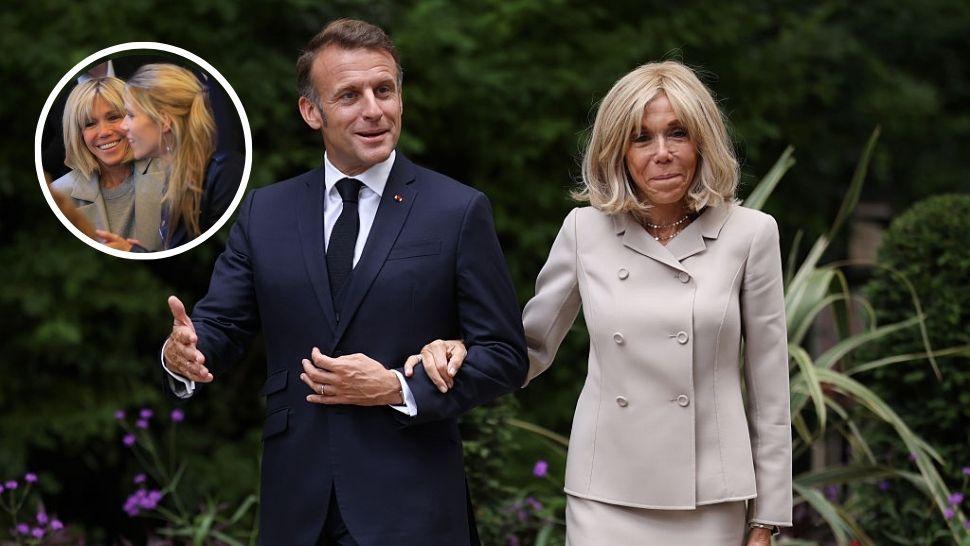 colaj emmanuel macron și brigitte, brigitte cu Tiphaine Auzière