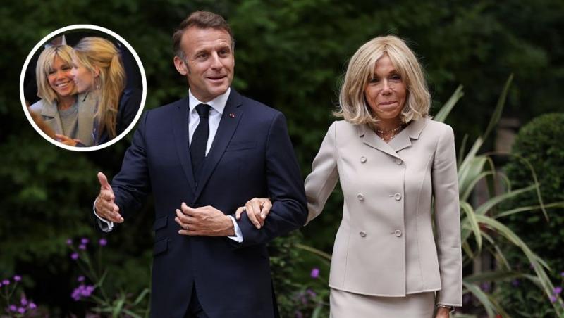 colaj emmanuel macron și brigitte, brigitte cu Tiphaine Auzière