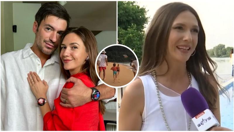 Colaj Radu Vâlcan, Adela Popescu și copiii lor