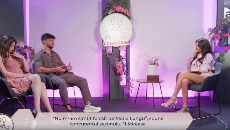 Mireasa: Confesiuni, sezonul 7. Robert face o declarație surprinzătoare despre Maria Lungu. Ce a dezvăluit în episodul 8