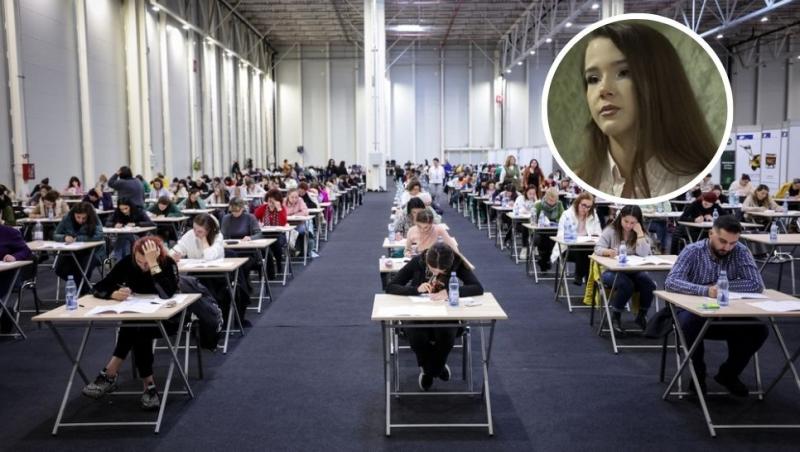 colaj tineri care dau examen la admitere la medicină și anisia durbac
