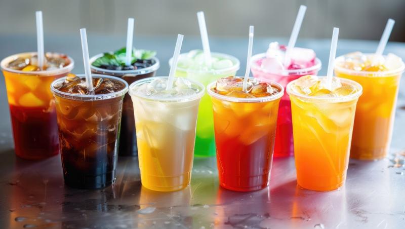 mai multe pahare de iced tea