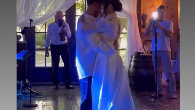 Cum a arătat tortul de la nunta lui Cristian Vâlcan și a Izabelei. Ce discurs emoționant a ținut Radu Vâlcan pentru miri