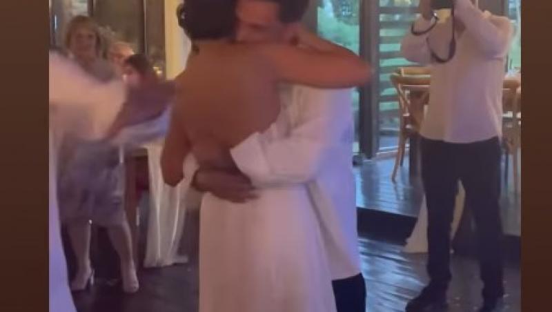 Cum a arătat tortul de la nunta lui Cristian Vâlcan și a Izabelei. Ce discurs emoționant a ținut Radu Vâlcan pentru miri